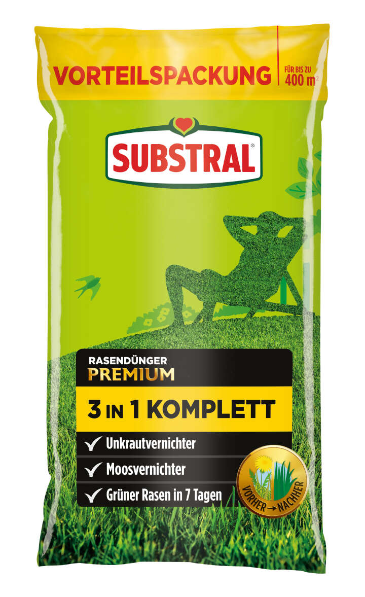 SUBSTRAL Rasendünger Premium 3 in 1 Komplett